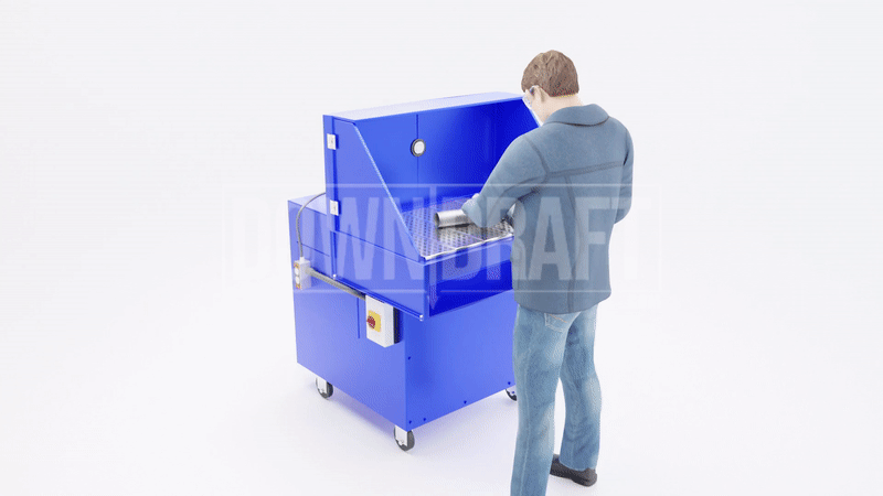 Portable_Downdraft_Workstation_PT2032_AngleGrinder_360_w_gif